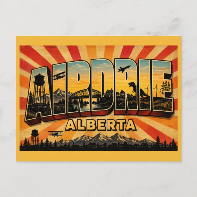 Postal Suburbio de Airdrie Alberta de rápido crecimiento (Anverso)