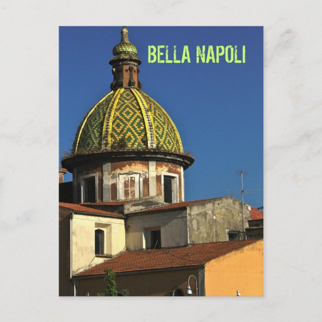 Postal Suburbios de Napoli, Italia (Anverso)