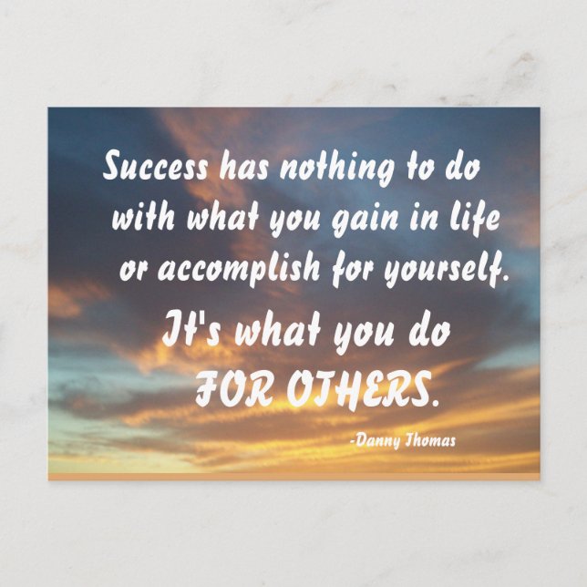 POSTAL SUCCESS-DANNY THOMAS (Anverso)