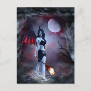 Postal Succubus de fuego lunar