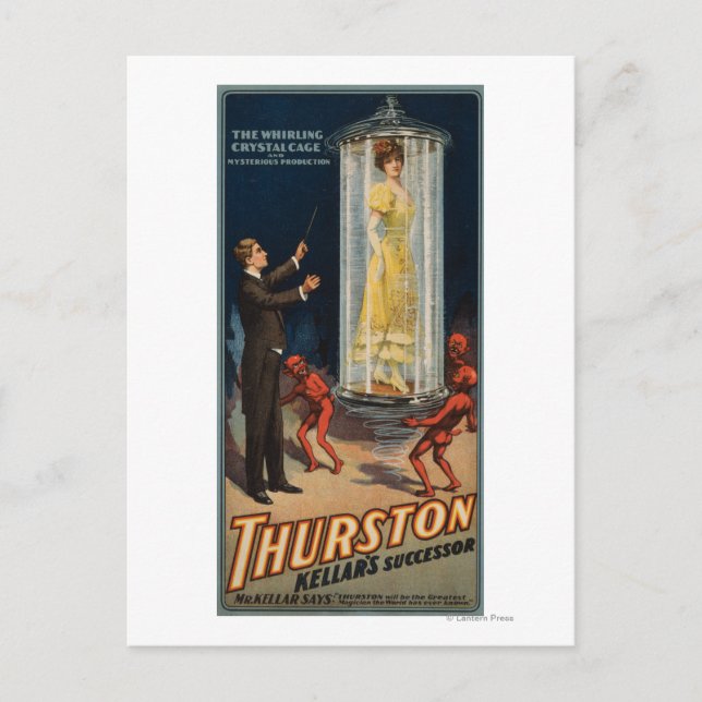 Postal Sucesor de Thurston Kellar - Mujer en el agua (Anverso)