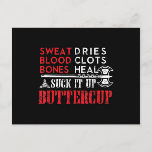 Postal Suck it Buttercup Funny Design