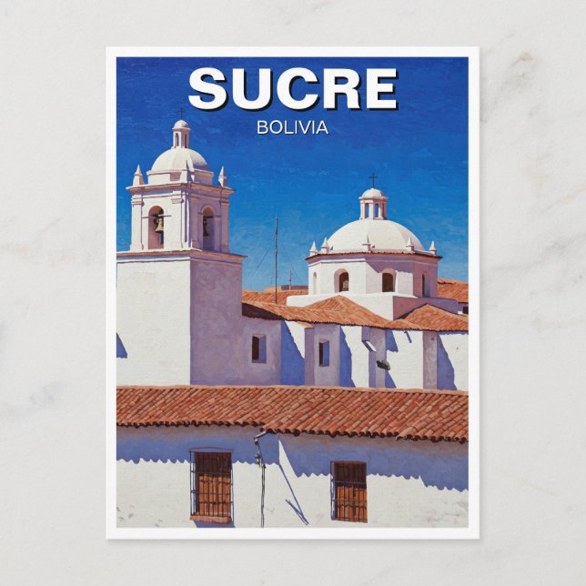 Postal Sucre Bolivia Travel (Anverso)