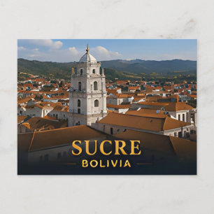 Postal ✈️ Sucre Bolivia Viaje Regalo 🌎