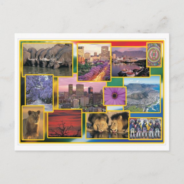 Postal Sudáfrica soleada (Anverso)