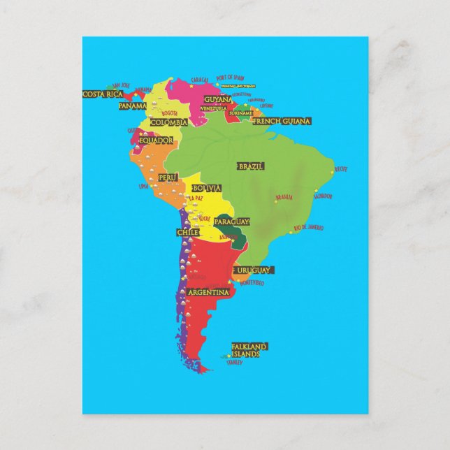 Postal Sudamérica (Anverso)