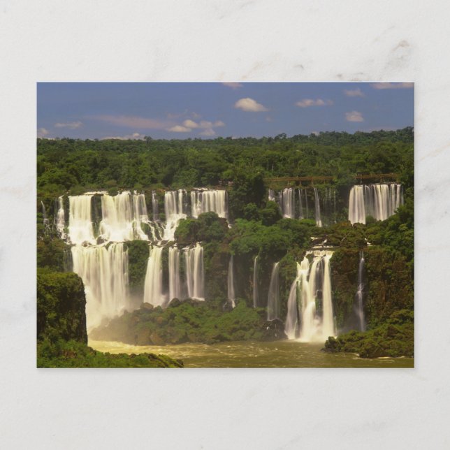 Postal Sudamérica, Argentina, Brasil, Cataratas Igwacu, (Anverso)