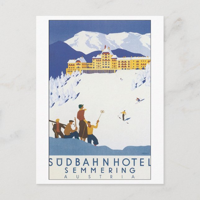 Postal Sudbahn Hotel Semmering Austria (Anverso)