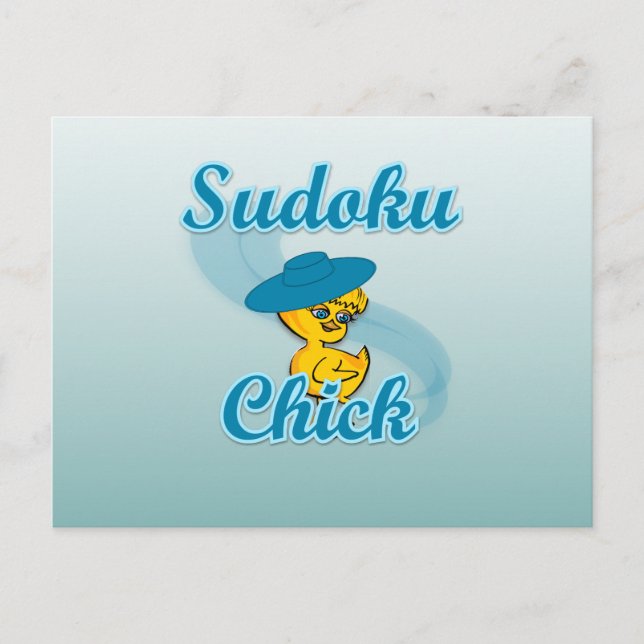 Postal Sudoku Chick #3 (Anverso)
