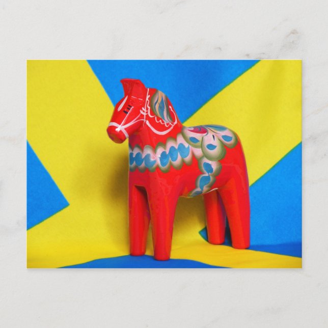 Postal Suecia Dala Horse (Anverso)
