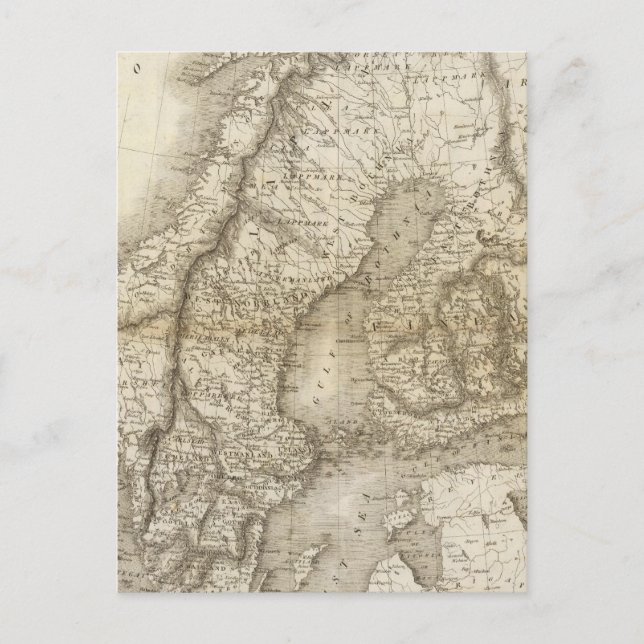 Postal Suecia, Dinamarca, Noruega (Anverso)