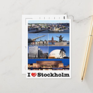Postal Suecia - Estocolmo - Amo -
