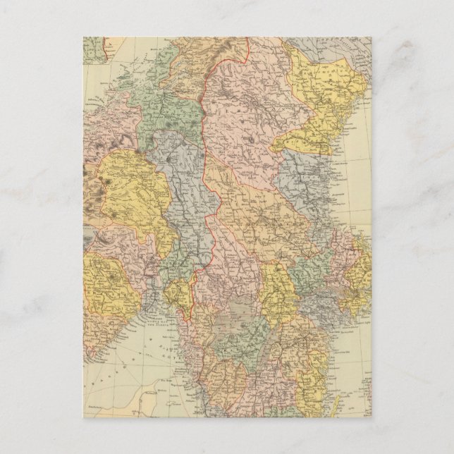 Postal Suecia, Noruega (Anverso)