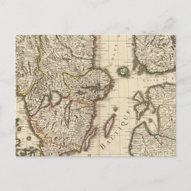 Postal Suecia, Noruega, Europa (Anverso)