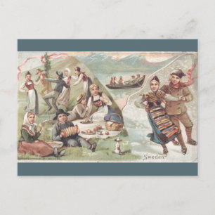 Postal Suecia Vintage