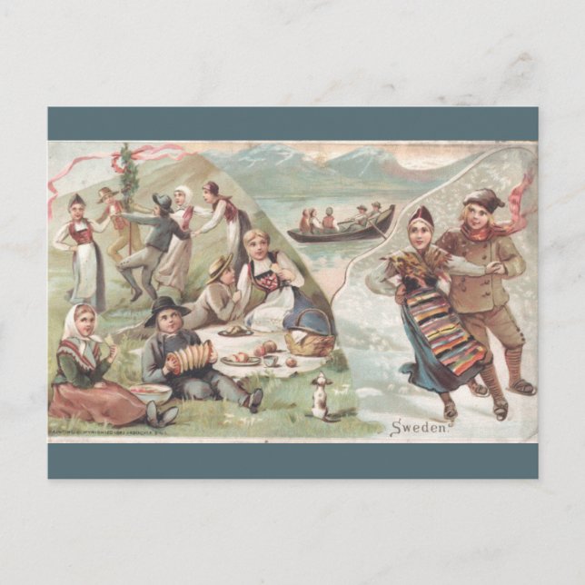 Postal Suecia Vintage (Anverso)