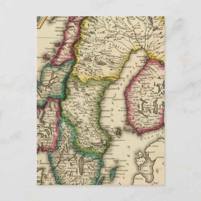 Postal Suecia y Noruega 2 (Anverso)