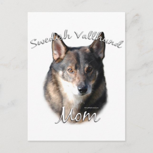 Postal Sueco Vallhund Mom 2 (Anverso)
