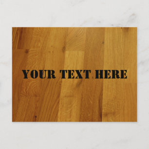 Postal Suelo de madera personalizable