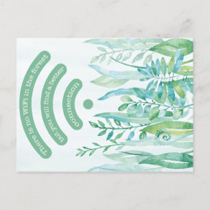 Postal Suelo forestal - hojas tropicales más presupuesto