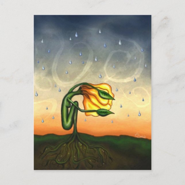 Postal Sueña con los días soleados (Anverso)