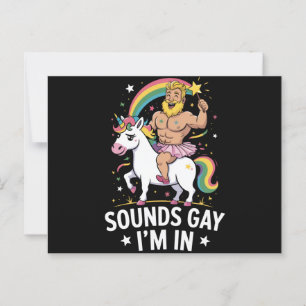 Postal Suena Gay Estoy Dentro 