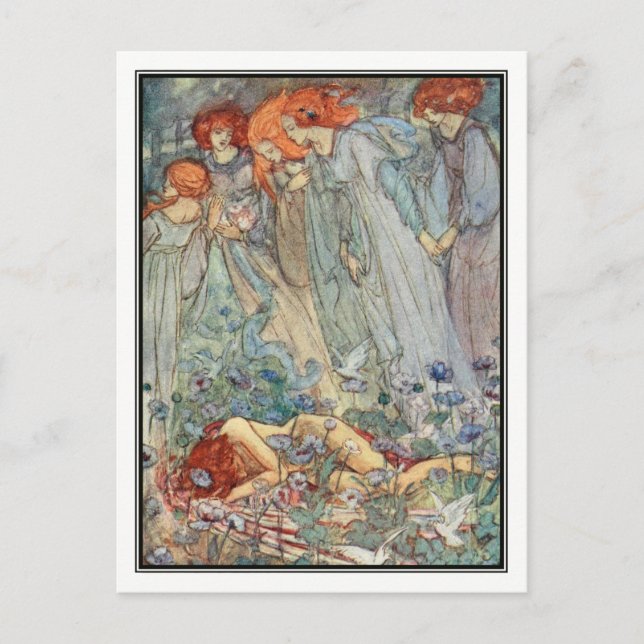 Postal Sueño-amor de Florence Harrison (Anverso)