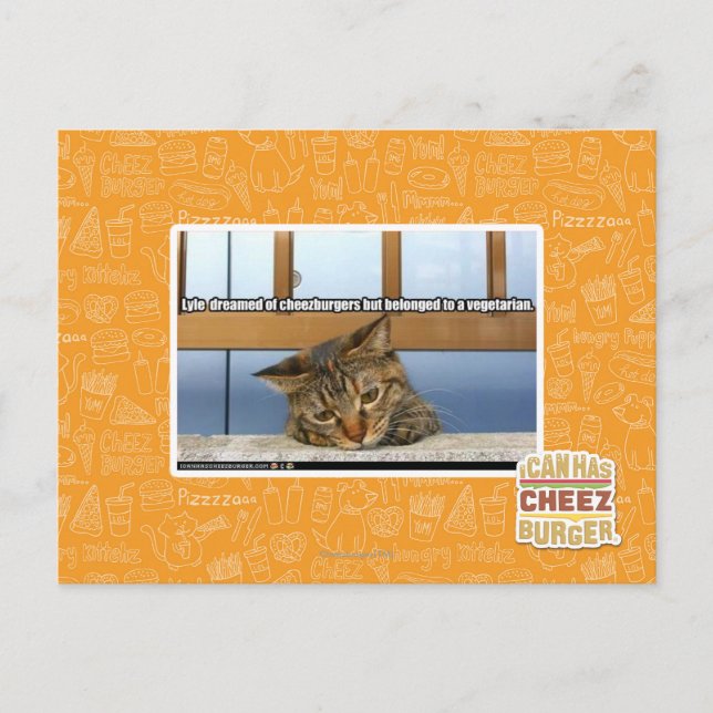 Postal Sueño con Cheesburgers (Anverso)