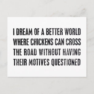 Postal Sueño Con Un Mundo Mejor...