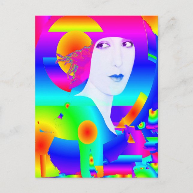 Postal Sueño de color abstracto (Anverso)