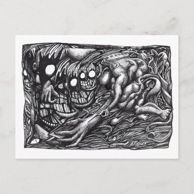 Postal Sueño de la madre Gredel, por Brian Benson (Anverso)