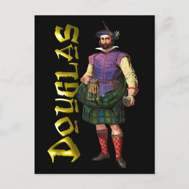 Postal Sueño de las Tierras Altas del Clan Douglas (Anverso)