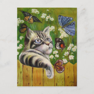 Postal sueño de mariposa