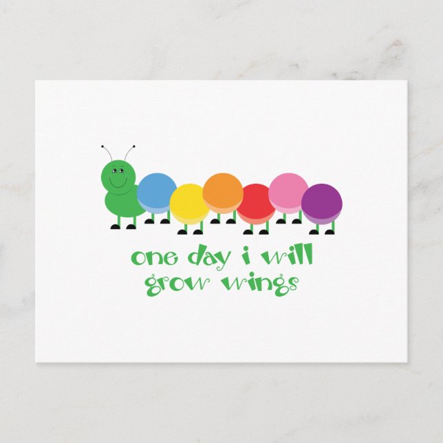 Postal Sueño de oruga (Anverso)