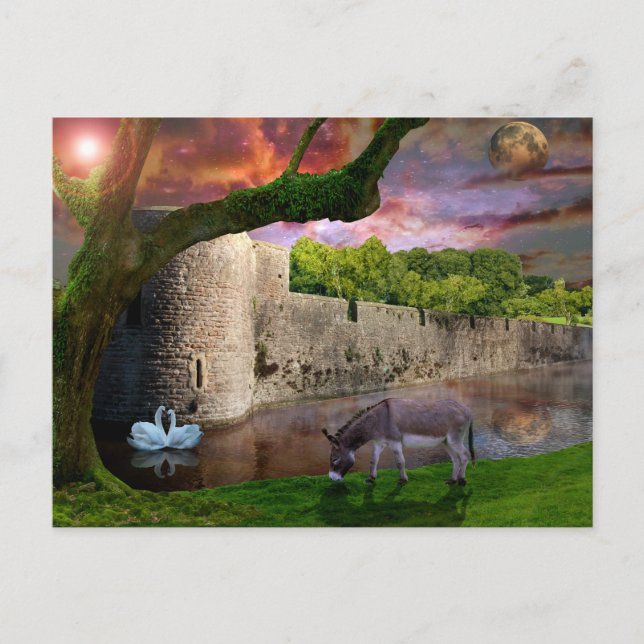 Postal Sueño de una noche de verano. (Anverso)