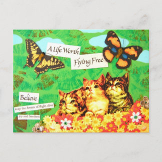 Postal Sueño De Vuelo - Vintage