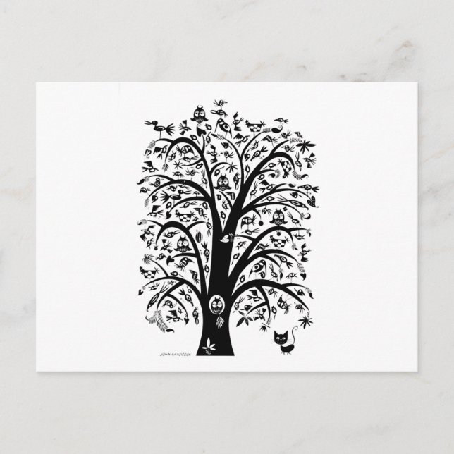 Postal Sueño del gato (Anverso)