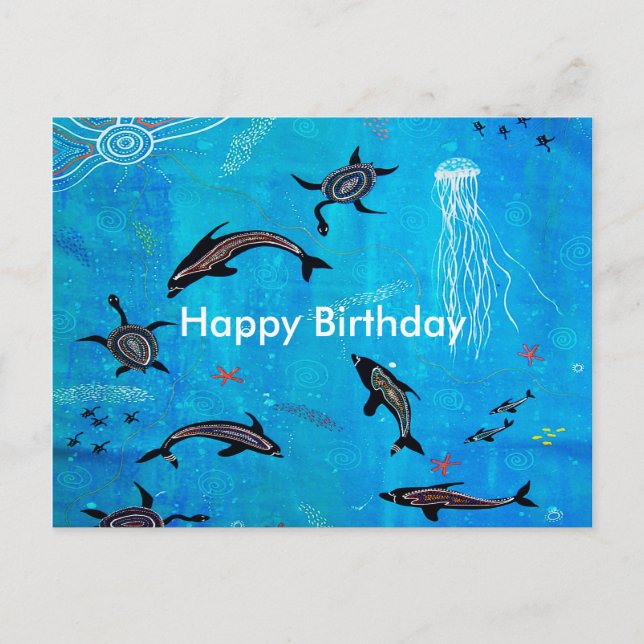 Postal Sueño delfín (Anverso)