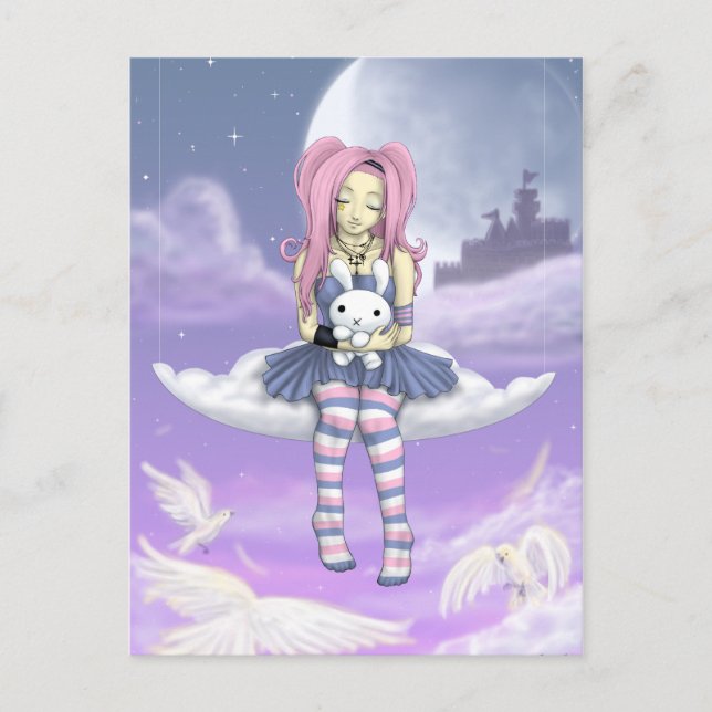 Postal Sueño en la nube (Anverso)