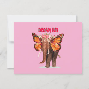 Postal Sueño Grande Como Un Elefante Inspirador