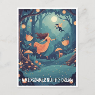 Postal Sueño Shakespeare de una noche de verano