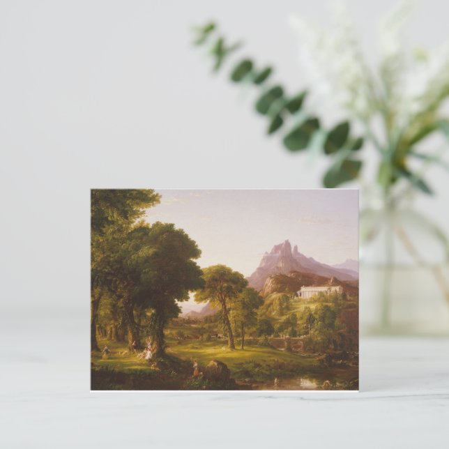 Postal Sueño Thomas Cole de Arcadia (Anverso de pie)