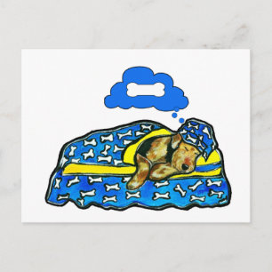 Postal Sueños de Airedale