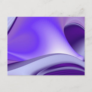 Postal Sueños de Arcoíris de Flor Morada