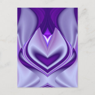 Postal Sueños de Arcoíris de Flor Morada