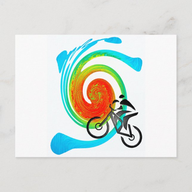 Postal sueños de ciclismo utah (Anverso)