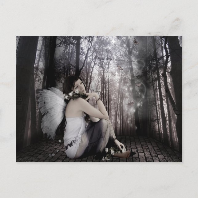 Postal "Sueños de mariposa" (Anverso)