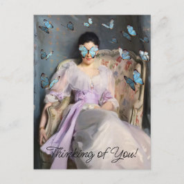 Postal Sueños de mariposa pienso en ti