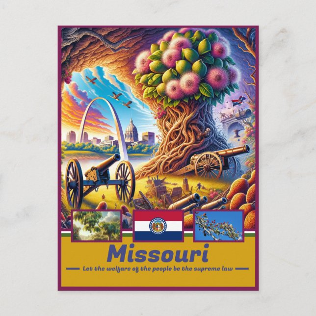Postal Sueños de Missouri: Encantadores (Anverso)