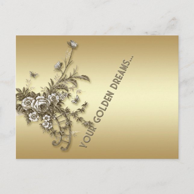Postal Sueños de oro (Anverso)